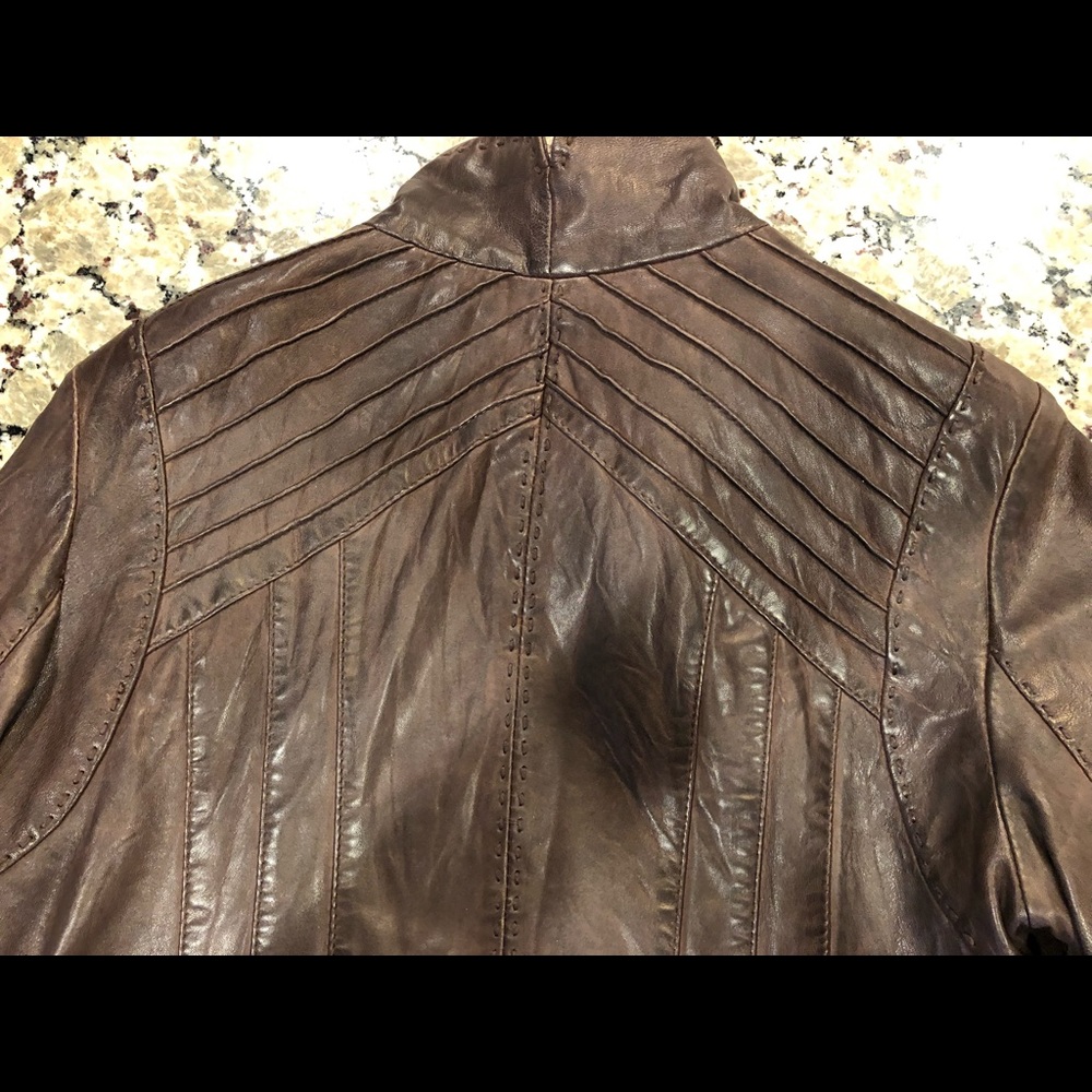 Guess genuine leather jacket